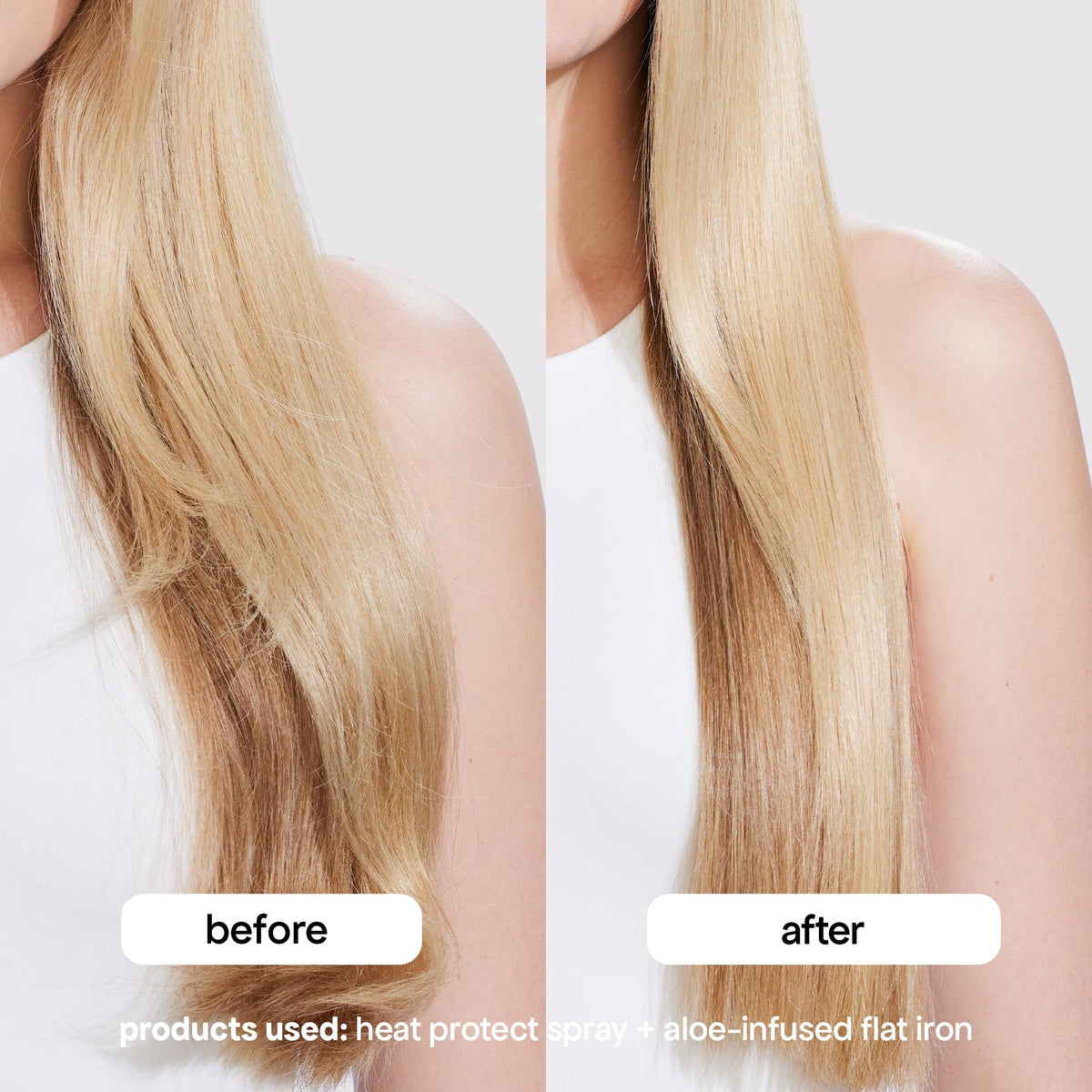 BondiBoost Aloe Plated Flat Iron 1inch used on waves for soft texture