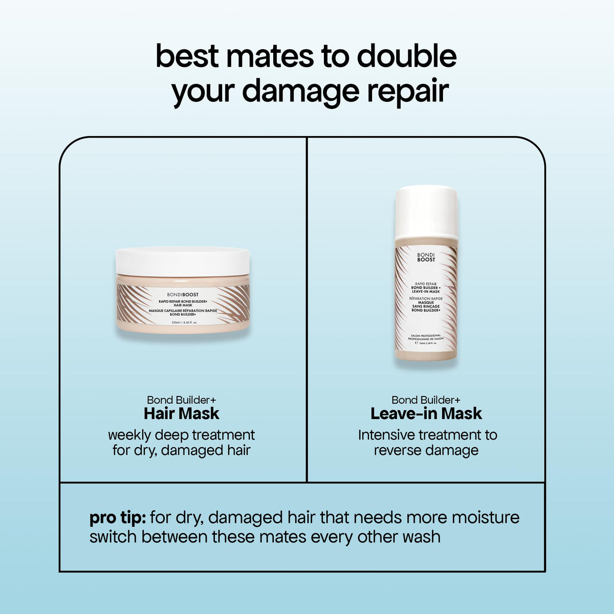 Shiny, smooth hair strands after BondiBoost treatment.