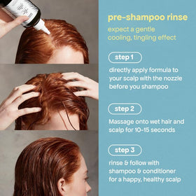 BondiBoost HG Clarifying Rinse rosemary and vinegar icon highlights cleansing power.