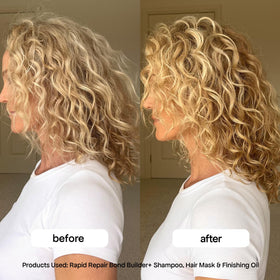BondiBoost Rapid Repair product in use by a person for scalp and hair care