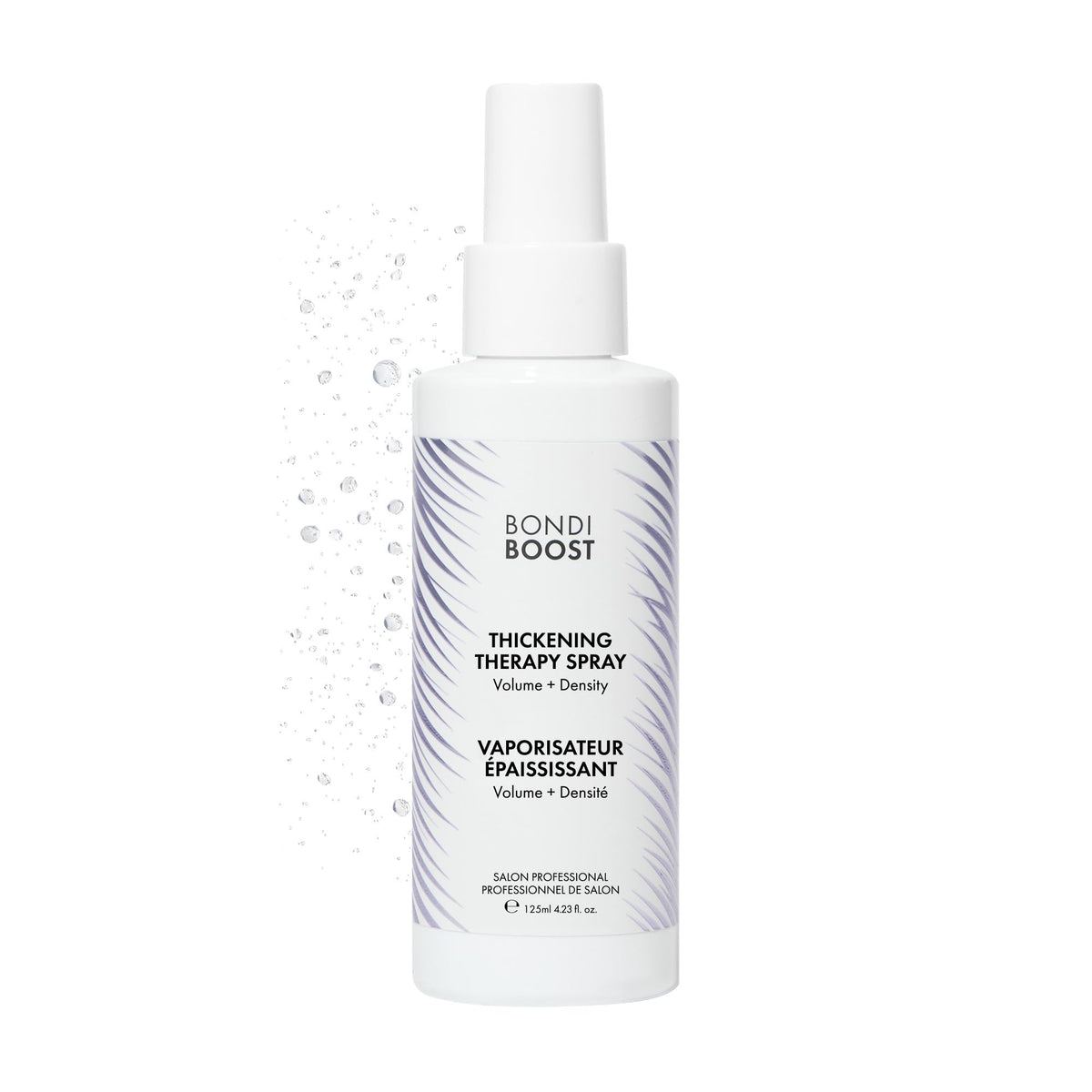 BONDIBOOST Thickening Hair Spray bottle delivering instant lift and fullness.