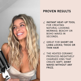 Even heat distribution on BondiBoost wand for consistent waves.