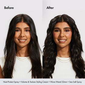 Natural-looking waves formed by BondiBoost Wave Wand.