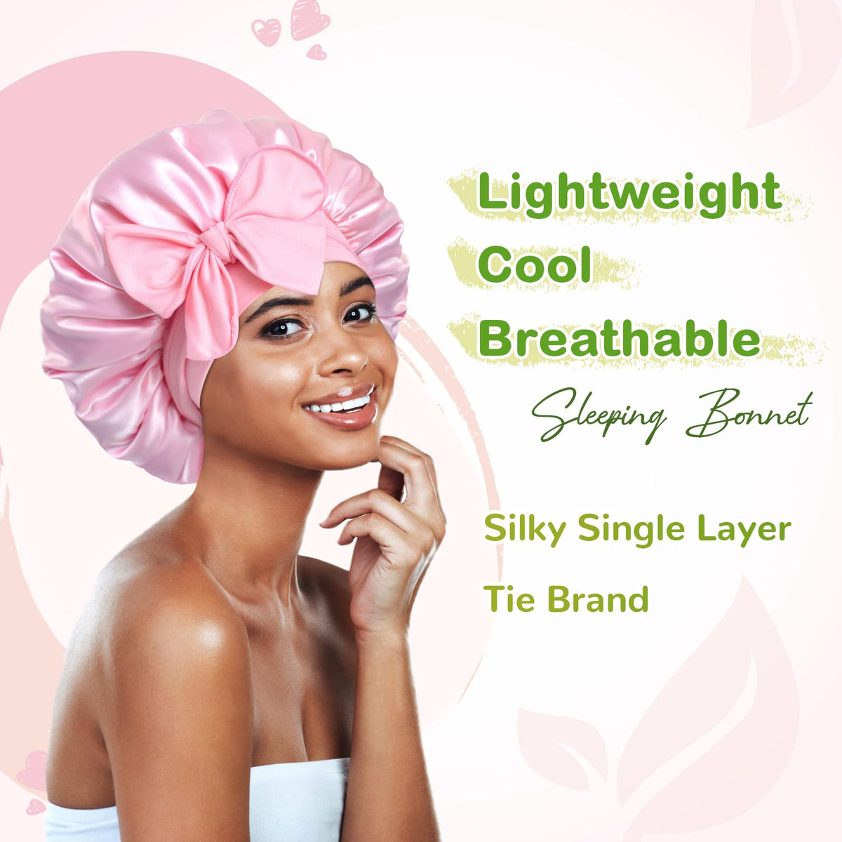 Bonnet Queen 2pcs pack sleep bonnet displayed for night use and styling