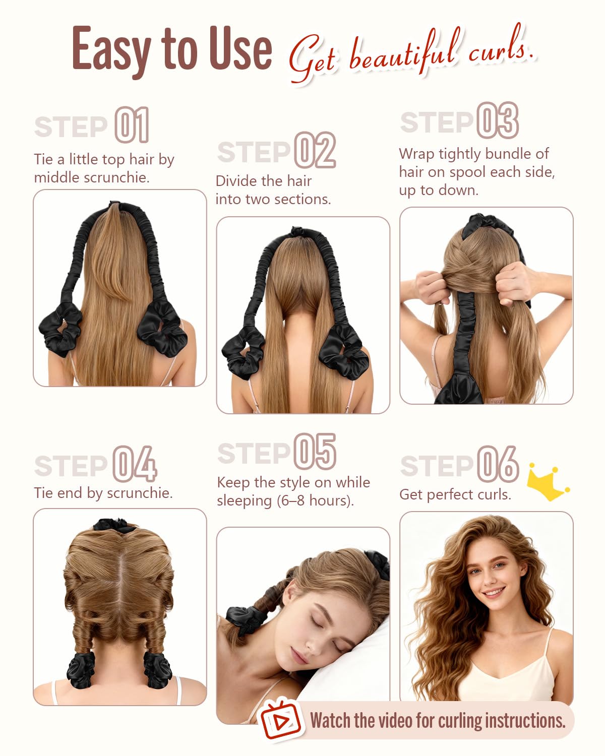BONNET QUEEN easy-wrap system for quick, convenient styling