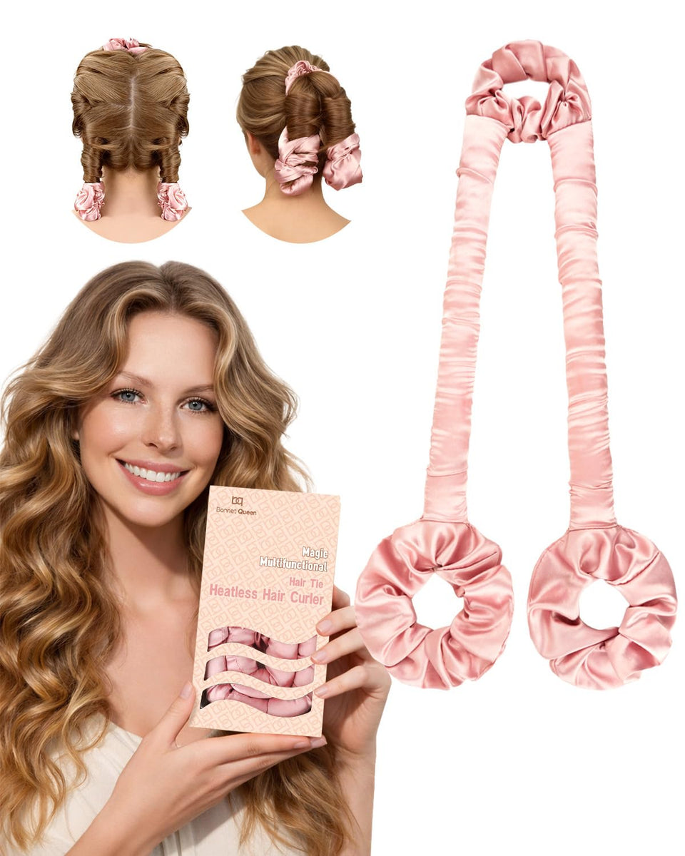 BONNET QUEEN heatless-curler for sleep-in overnight curls with soft foam core for comfort.