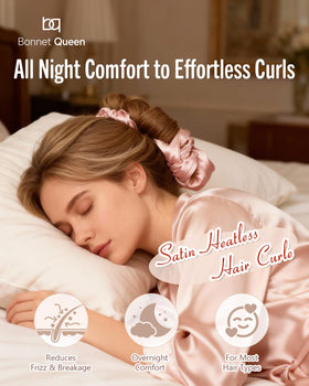 BONNET QUEEN long-hair curls kit for natural-looking waves without heat damage.