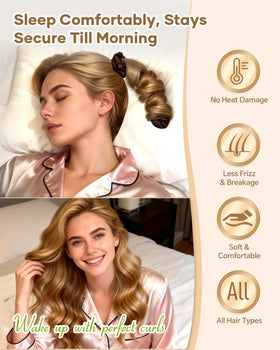 BONNET QUEEN overnight curl setup sleeping to wake with ready curls