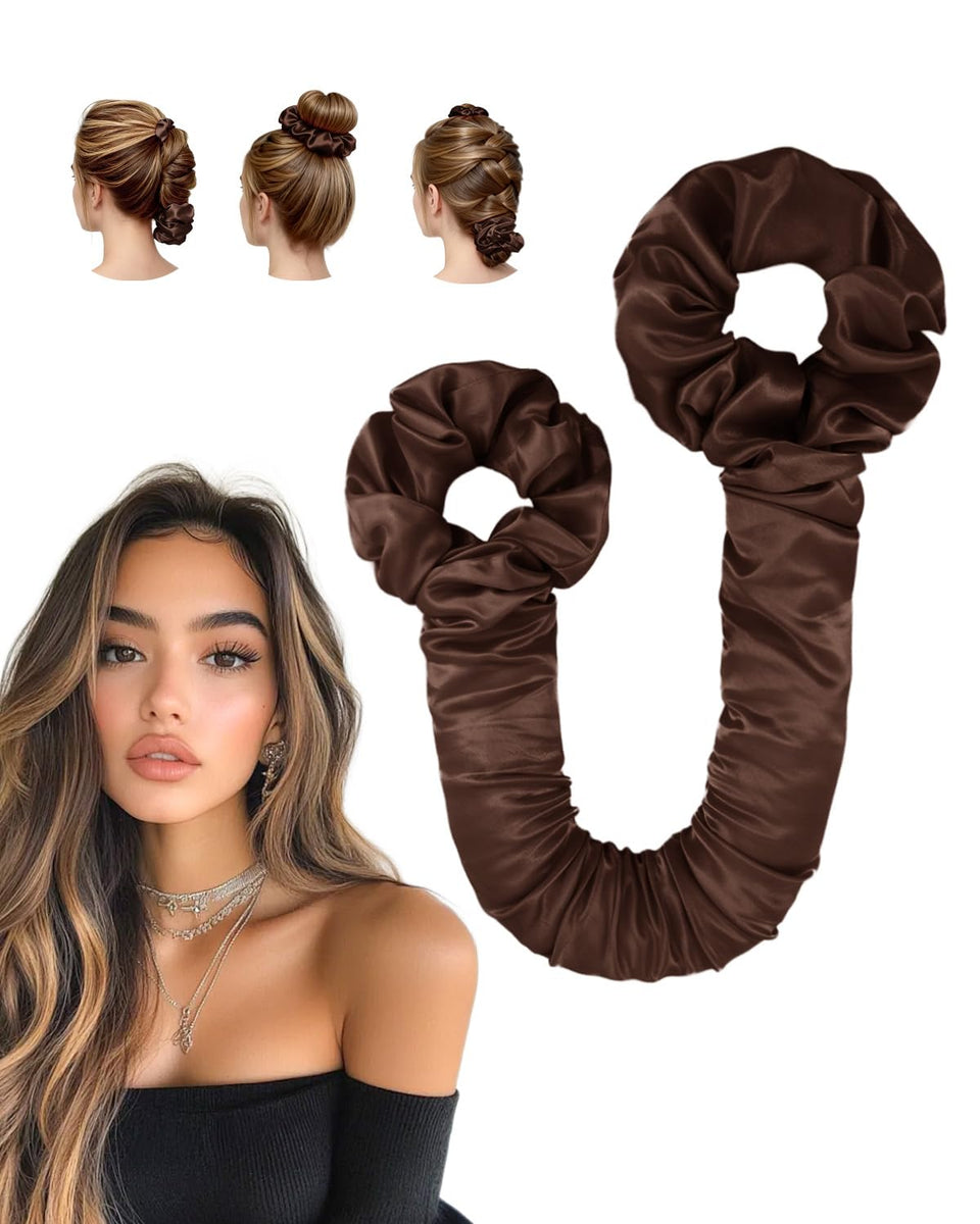 BONNET QUEEN satin heatless curler packaging with accessories for easy start and quick styling