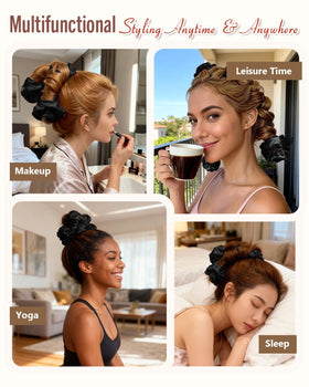 BONNET QUEEN satin scrunchies reduce friction and frizz