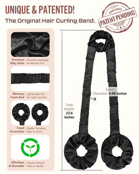 BONNET QUEEN travel-friendly design for on-the-go heatless curls
