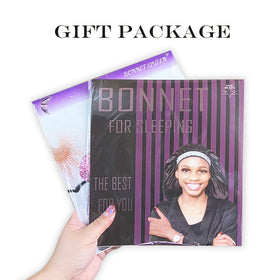 BONNET QUEEN wide tie band ensures secure fit during night wear