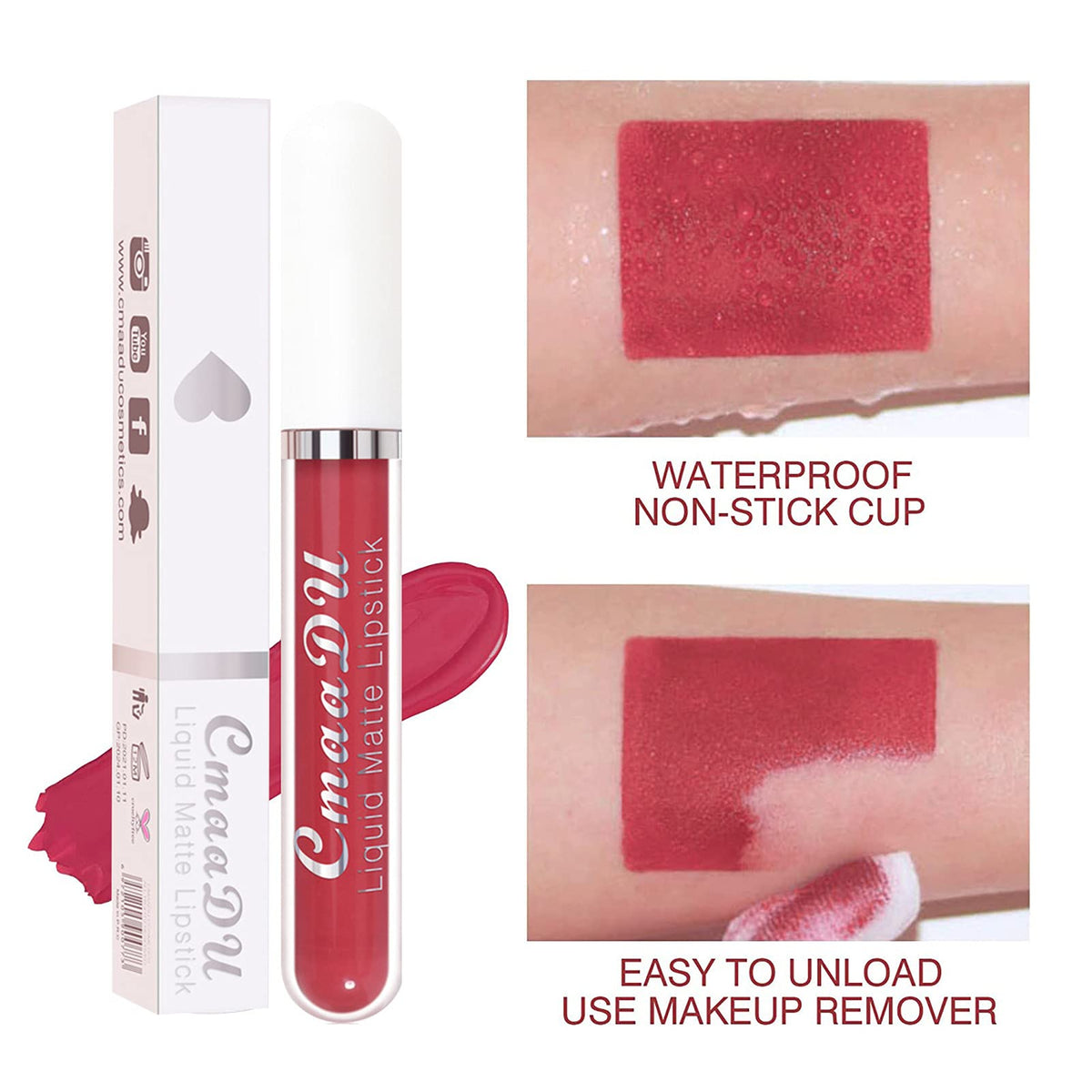 Bonnie Choice deep red swatches for dramatic evening glam.