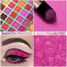 BONNIE CHOICE 99 Colors Eyeshadow Palette travel-compact design supports on-the-go touch-ups.