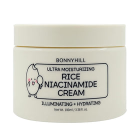 BonnyHill Rice Niacinamide Face Cream bottle front view for brightening hydration