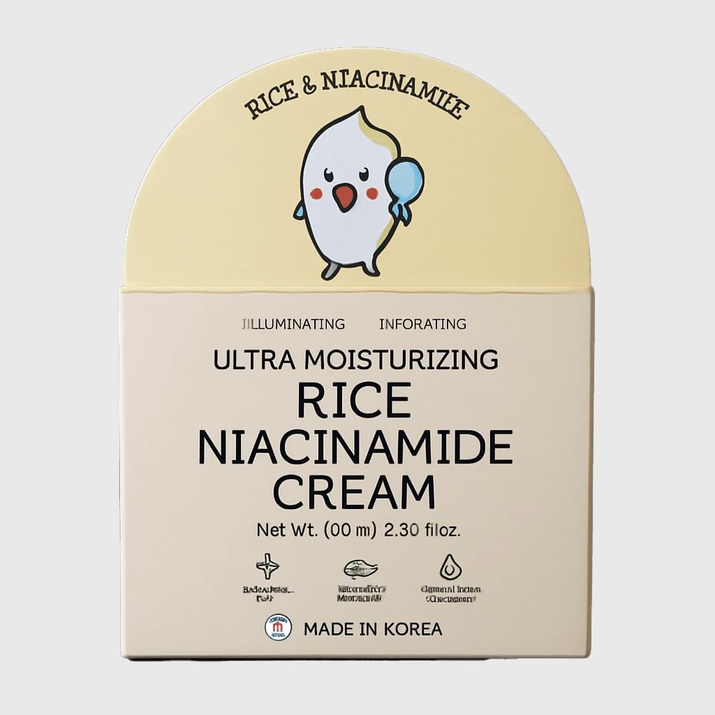 BonnyHill Rice Niacinamide Cream texture application shows quick absorption for daily moisture