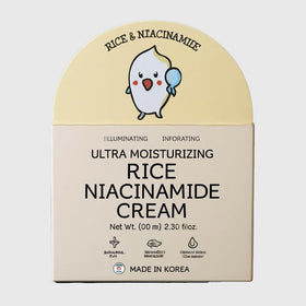 BonnyHill Rice Niacinamide Cream texture application shows quick absorption for daily moisture