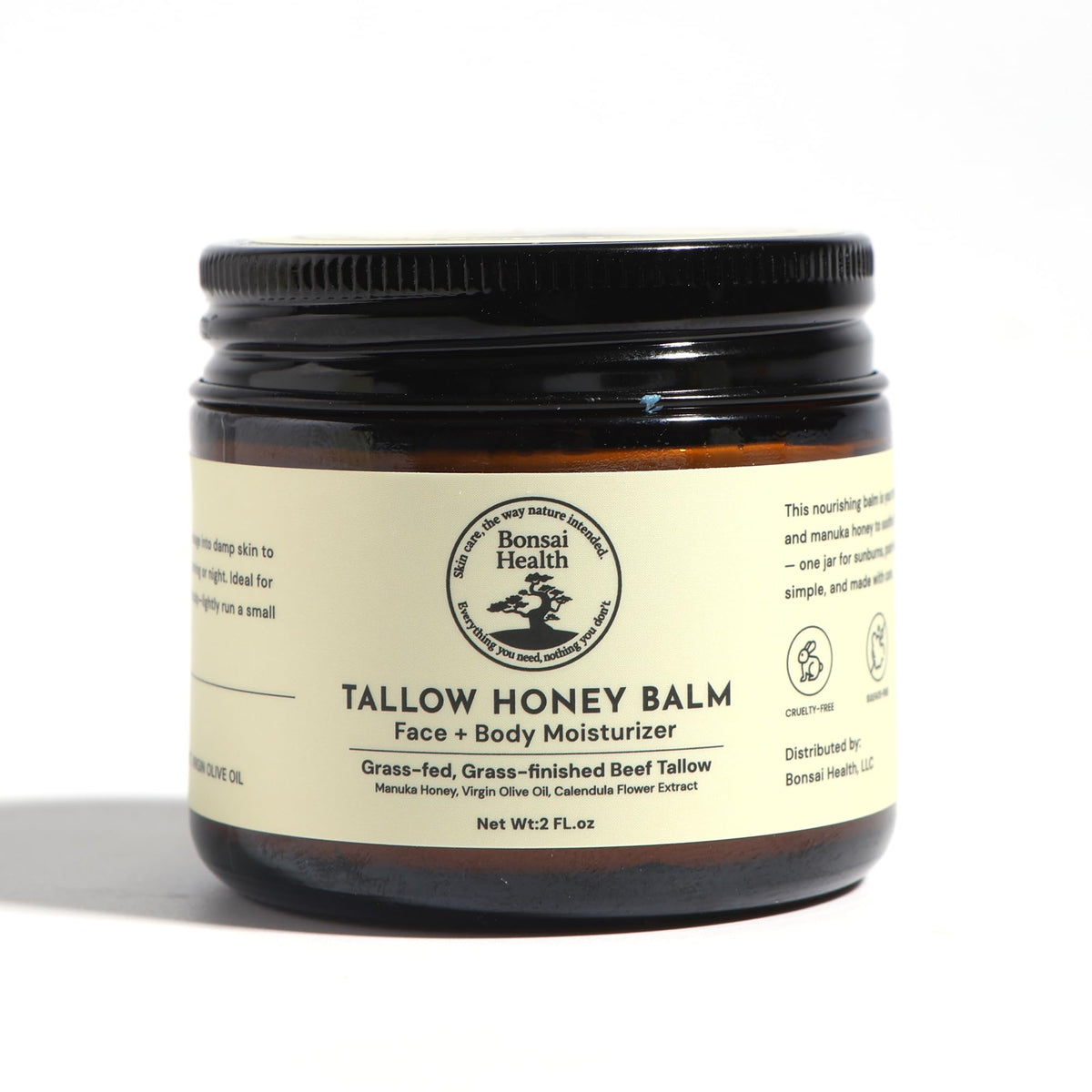 Bonsai Health Balm texture on skin for quick absorption and softness