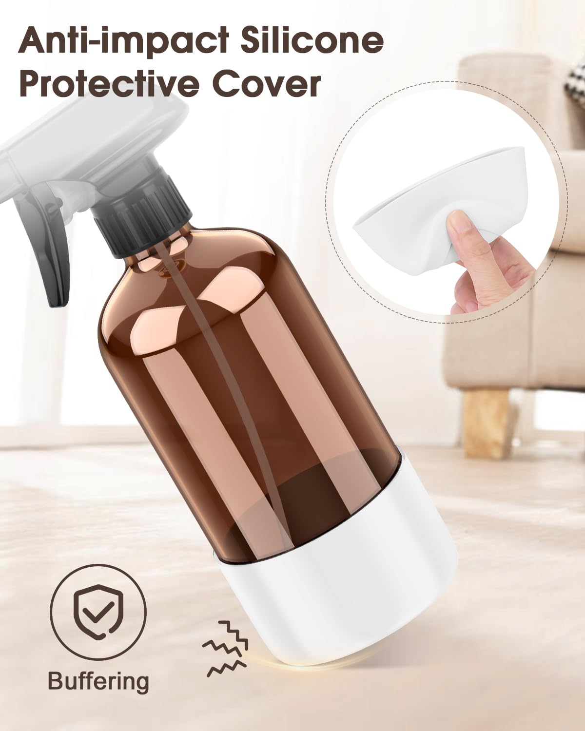 Bontip amber glass bottle with UV protection keeps contents fresh