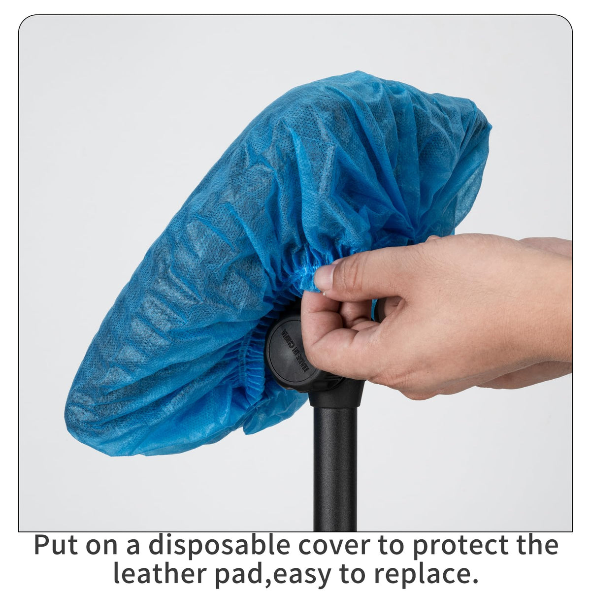 Bontop includes 50 disposable PU leather sponge covers for quick cleanup.