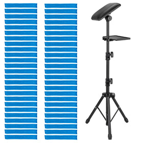 Bontop tattoo arm rest stand with tray side view provides ergonomic support during sessions.