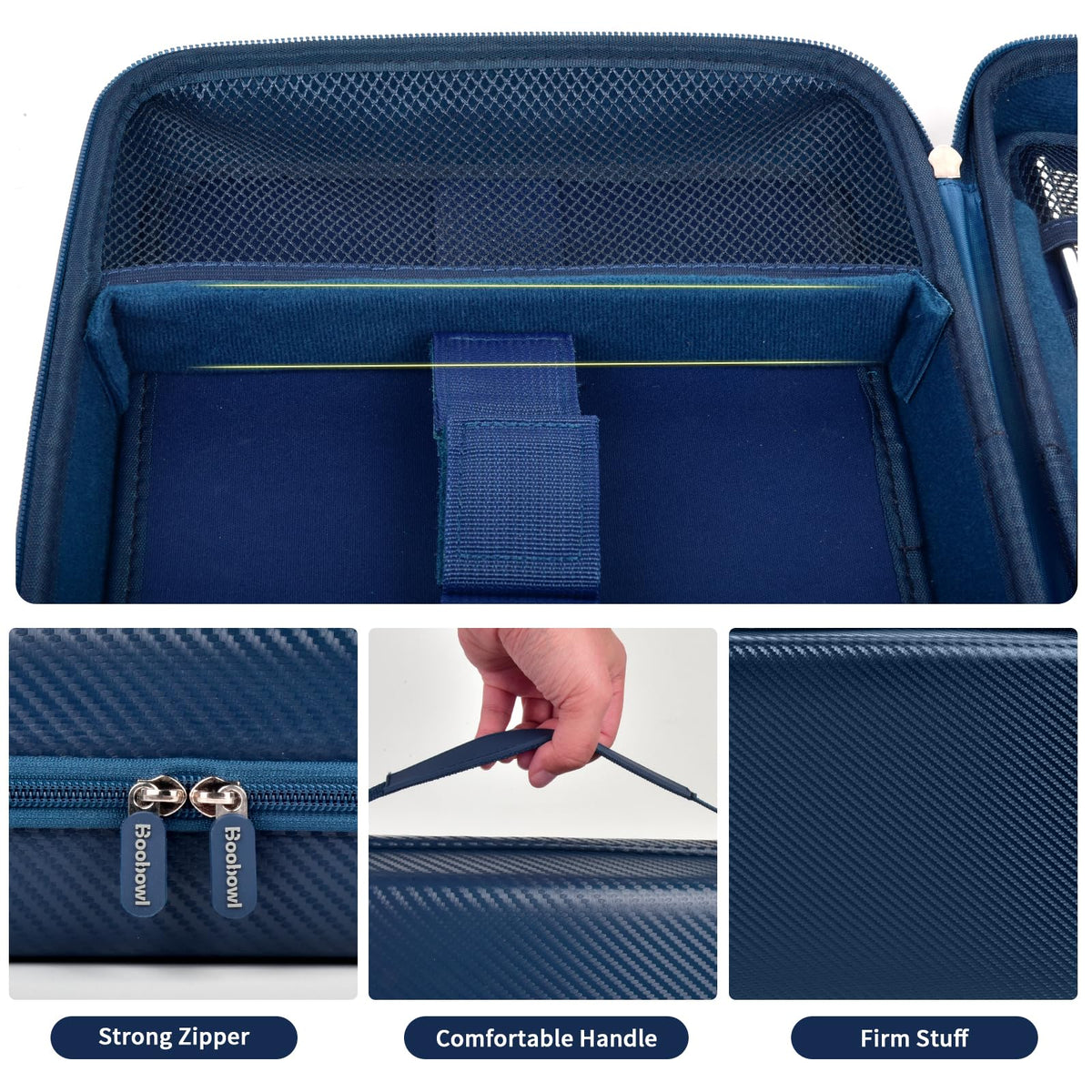 Boobowl dedicated clippers storage with mesh pocket