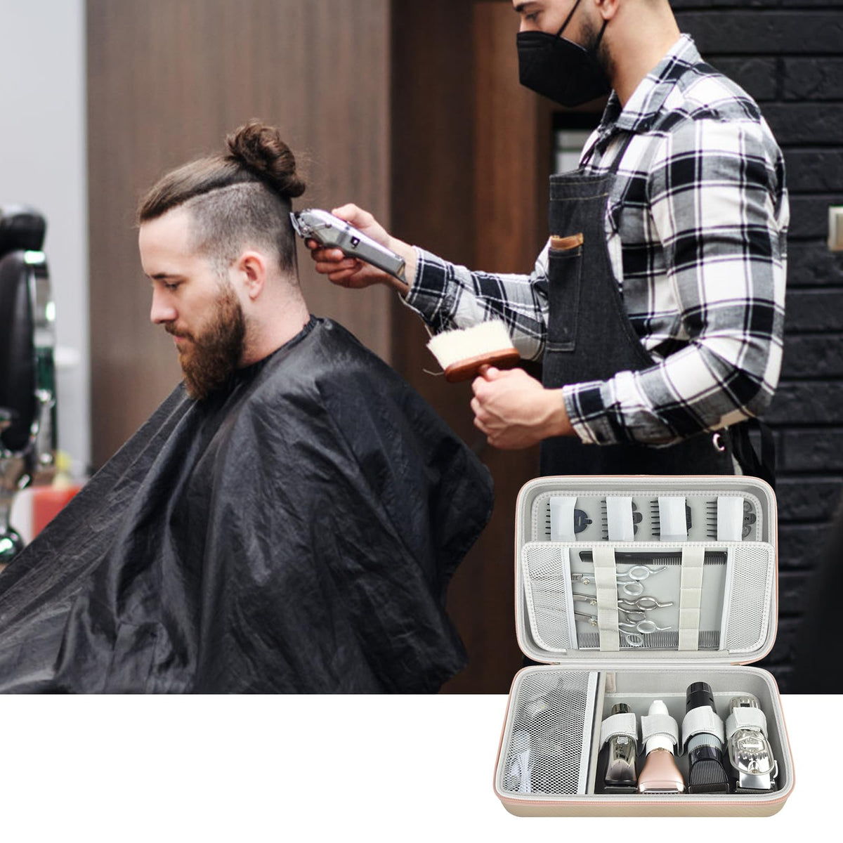 Boobowl hard travel case compact grooming kit keeps essentials ready.