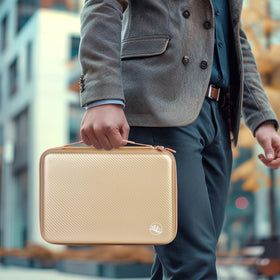 Boobowl hard travel case gift ready style suits barbers and grooming lovers.
