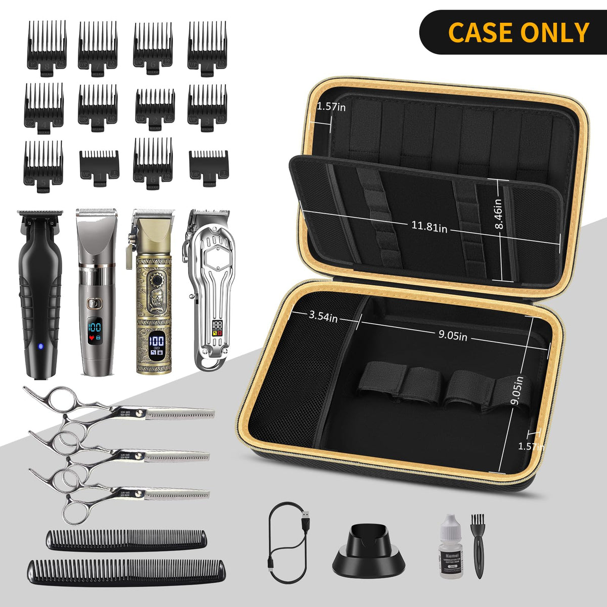 Boobowl interior layout showing clippers and accessories neatly organized