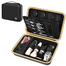 Boobowl hard travel case exterior view for durable barber tool protection