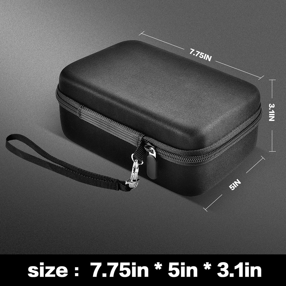 Boobowl portable head shaver case with hand strap — easy to carry on trips
