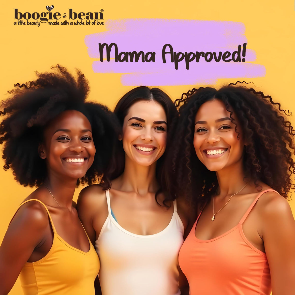 Boogie and Bean black owned kids hair care display.
