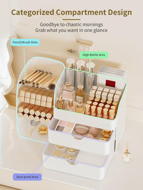 Booklov organizer open compartments provide quick access to essentials.