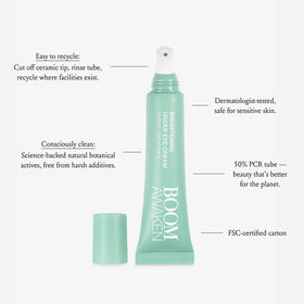 BOOM! Awaken licorice root brightening extract supports an even tone.