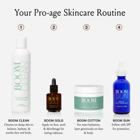BOOM! Cotton Shine Control Moisturizer honey and vitamin E support hydration