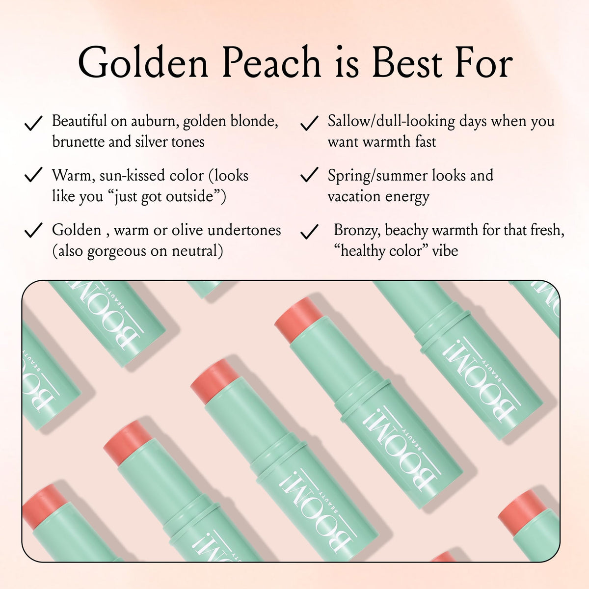 Boomstick sheer pigments enable quick, mirror-free application