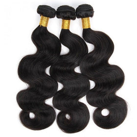 Boopwine body wave bundles 18-inch full weft demonstrates durable double-machine weft for secure sew-ins.