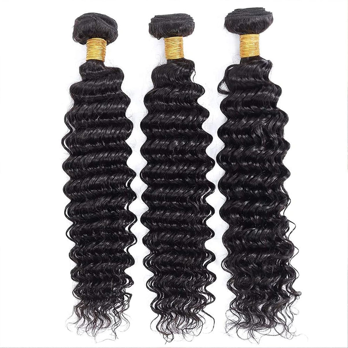 Boopwine 20-inch deep wave bundle highlighting length and fullness for voluminous looks.