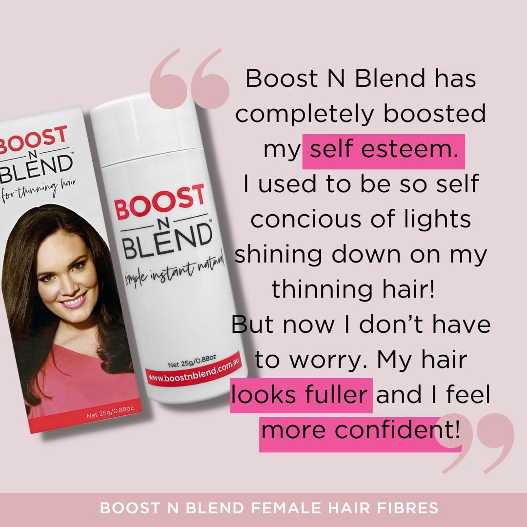 Boost N Blend before and after look shows improved density and lift.