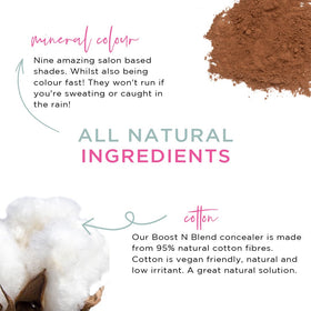 Boost N Blend scalp-coverage powder conceals thinning areas.