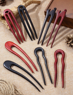 BootMoon handmade wooden hair sticks offer everyday elegance.