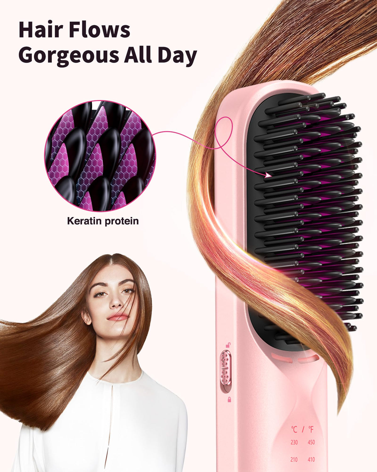 Bopcal wide-tooth comb design aiding gentle detangling