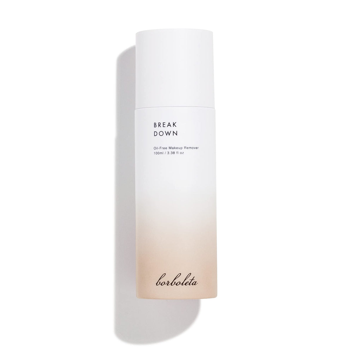 Borboleta Breakdown oil-free eye makeup remover bottle for gentle daily removal
