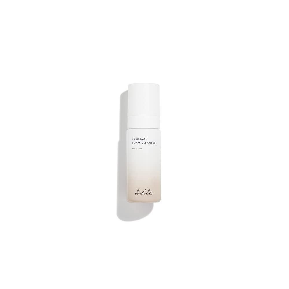 Borboleta Lash Bath Foam Cleanser packaging showing a gentle, extension-friendly formula.
