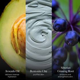 Borghese Advanced Fango Active Mud Musk applied on face offers a cooling spa-like sensation.