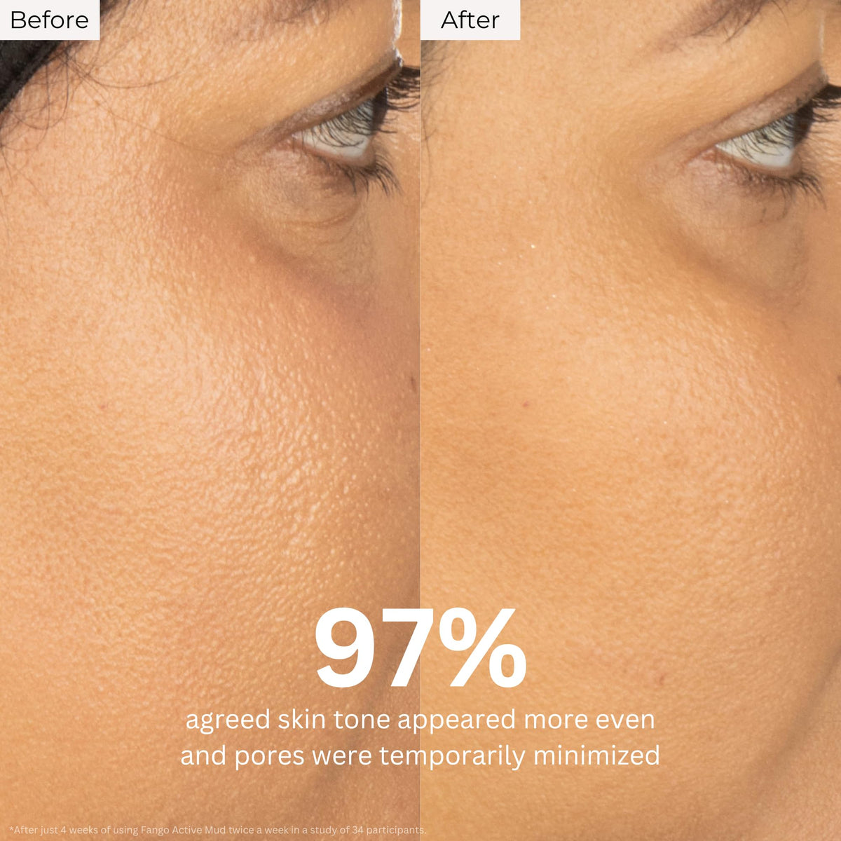 Borghese Advanced Fango Active Mud Musk texture closeup hints at deep cleansing with clay.