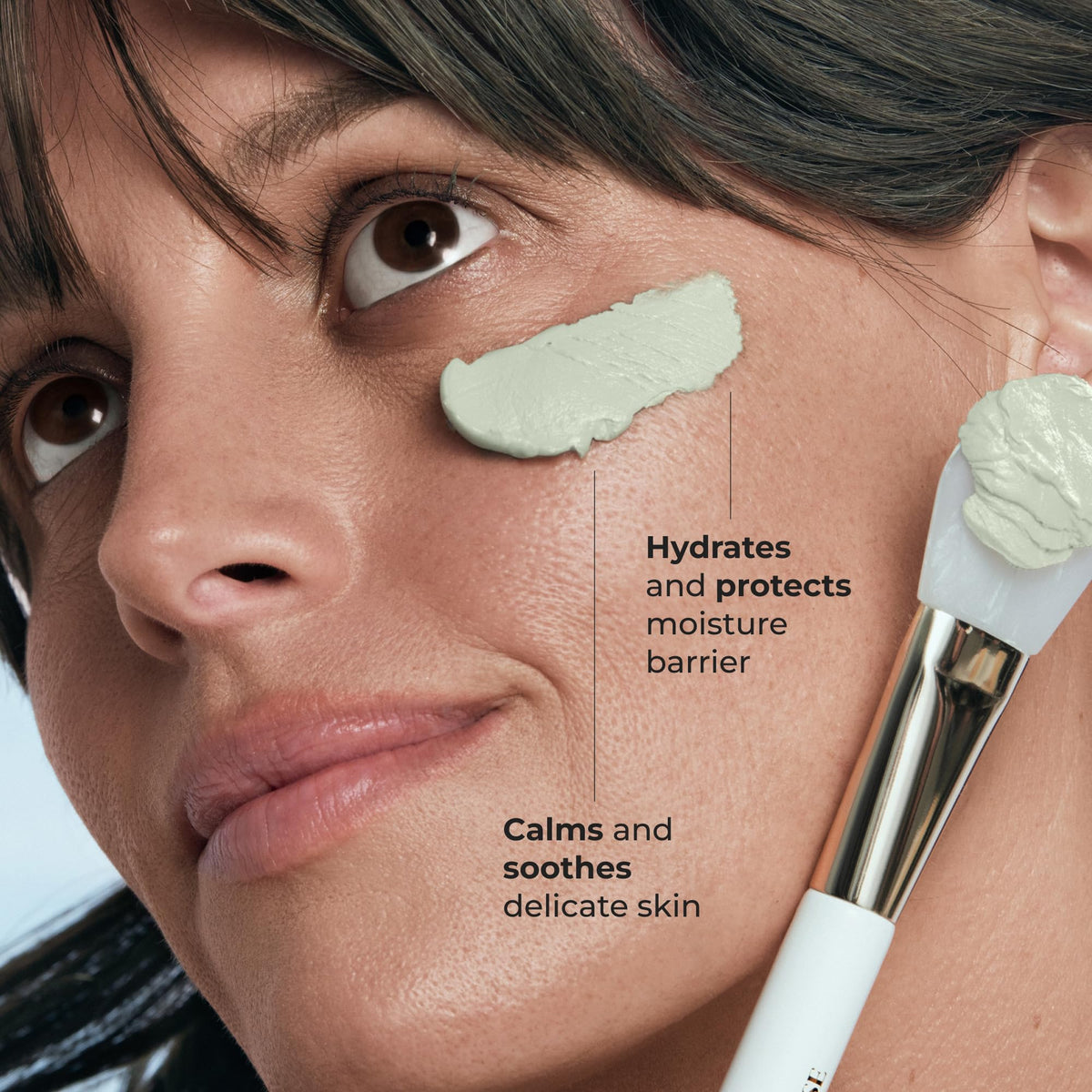 Creamy texture from Borghese Delicato provides hydration for dry skin.