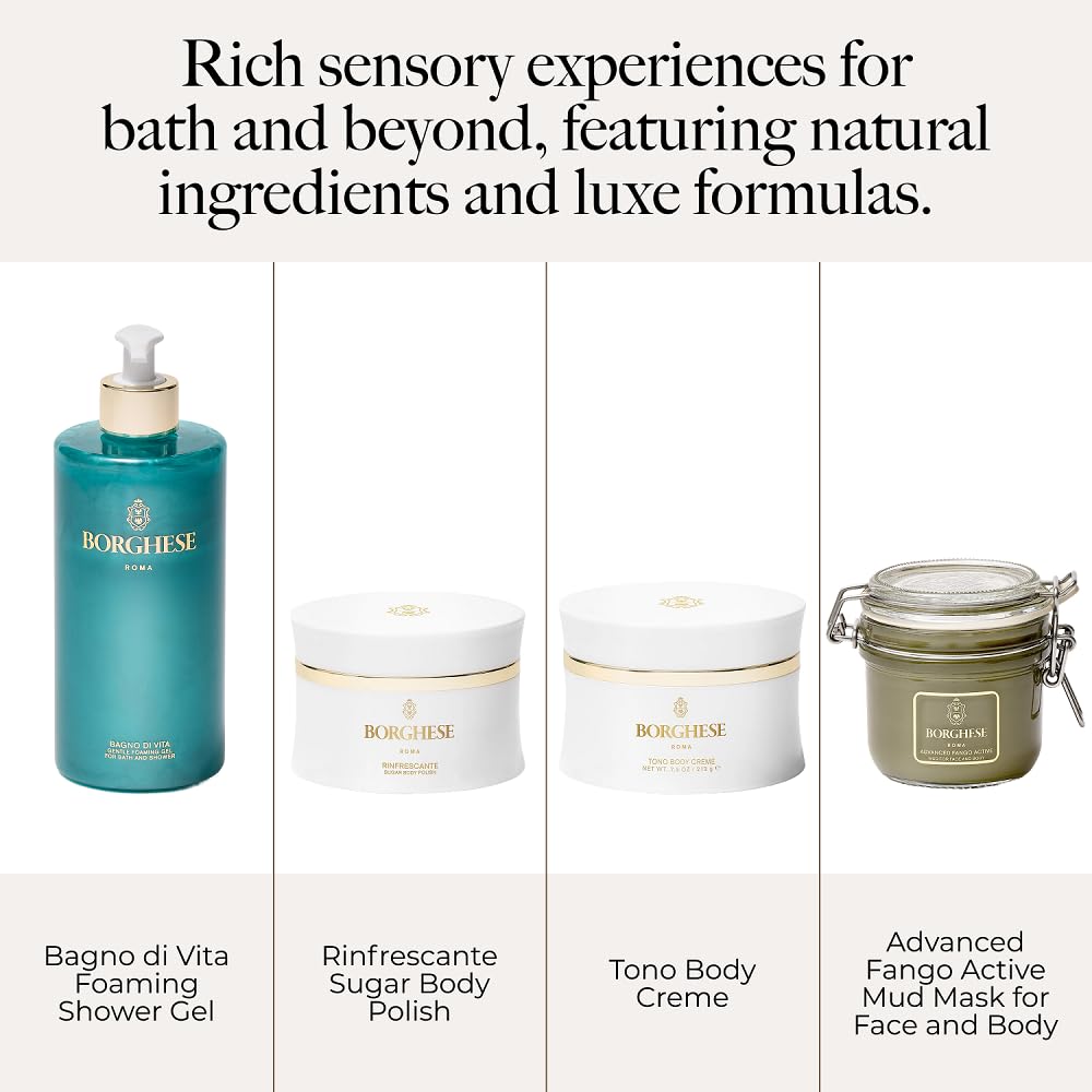 Borghese Bagno di Vita suitable for all skin types in daily routines.