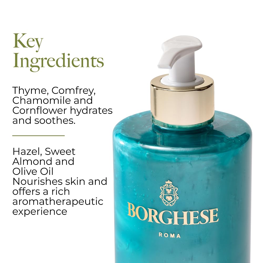 Borghese Bagno di Vita daily wash promotes comfortable, hydrated skin.