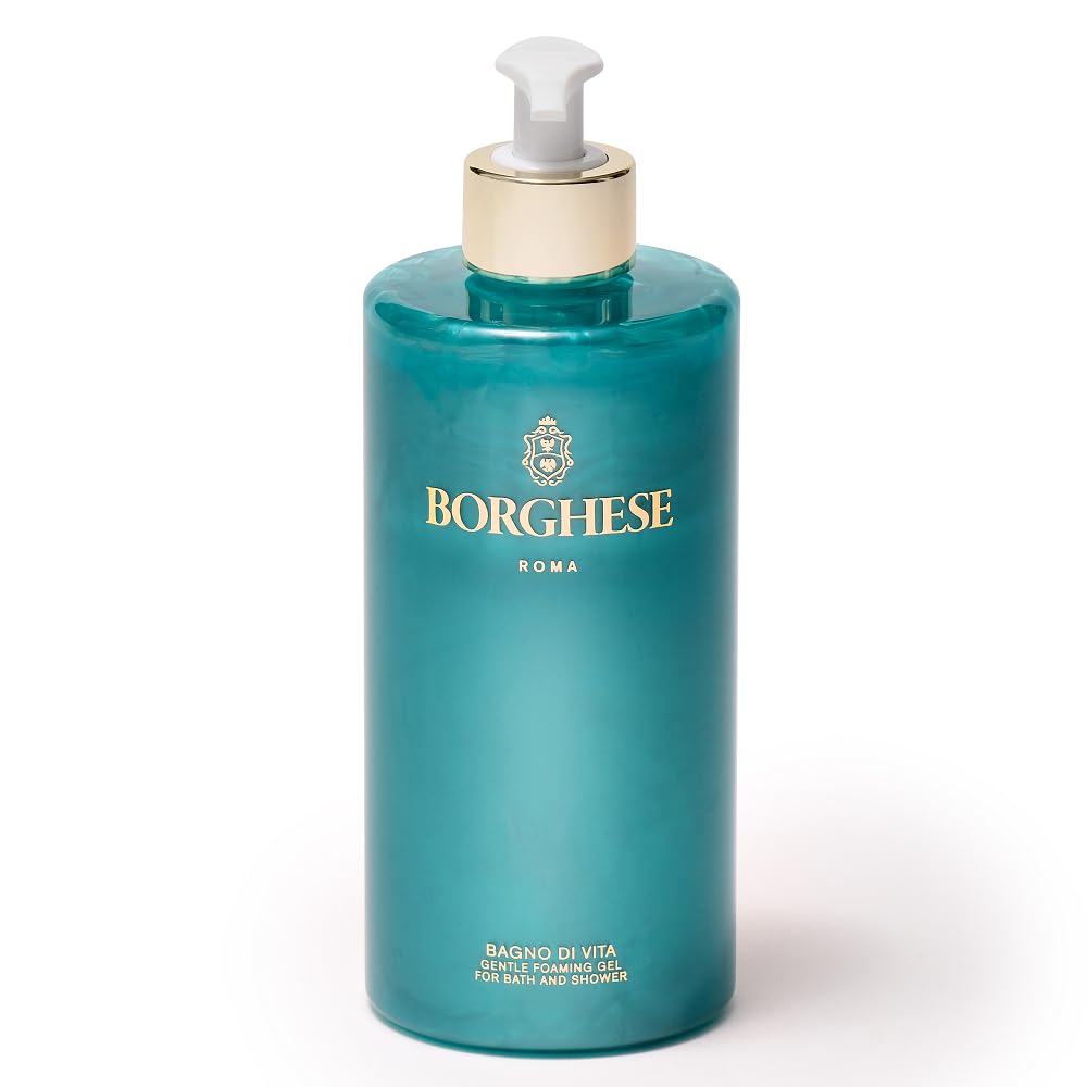 Borghese Bagno di Vita gentle foaming bath pour for silky daily cleansing.